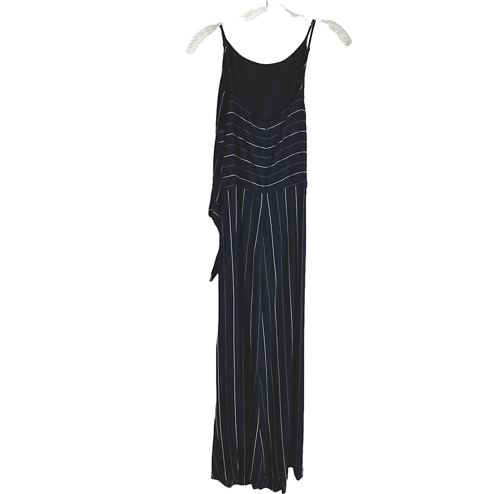 Dex Jumpsuit Black and White Striped Size Medium